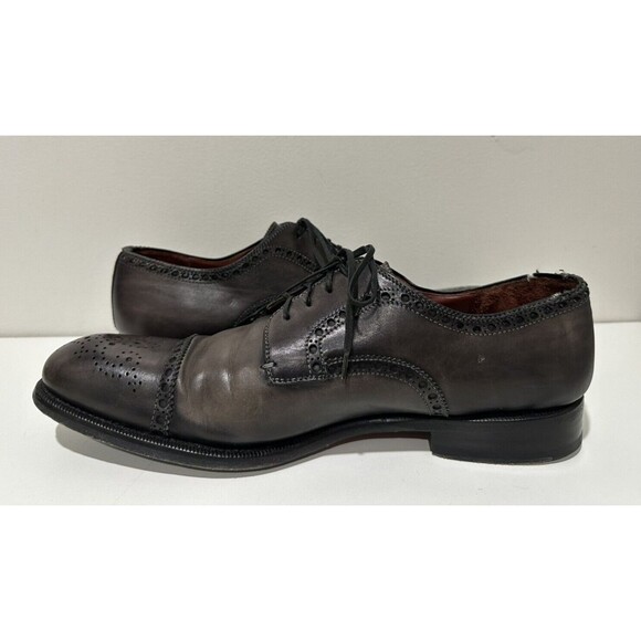 Magnanni men size 11 M lace up shoes cap toe oxford gray leather main image 6
